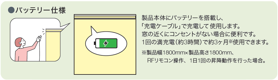 バッテリー仕様