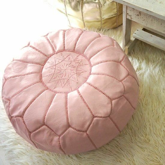 patati patata モロッコから直輸入！山羊革のプフ＜プフフ