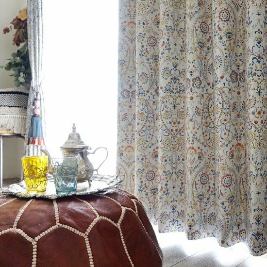 Patati Patata】 モロッコデザインのおしゃれな2級遮光カーテン 