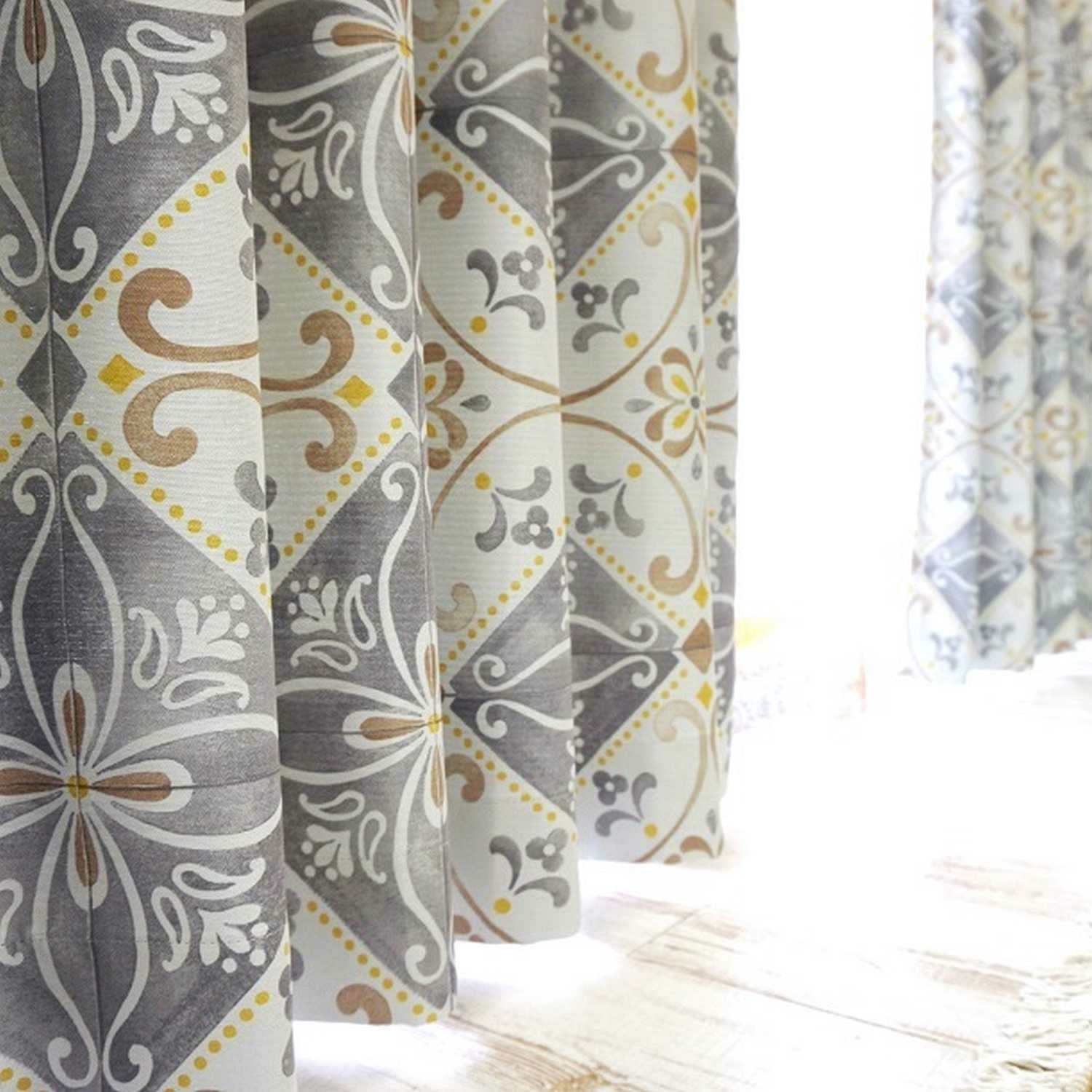 モロッカンオリジナルカーテン＜シャウエン グレー＞