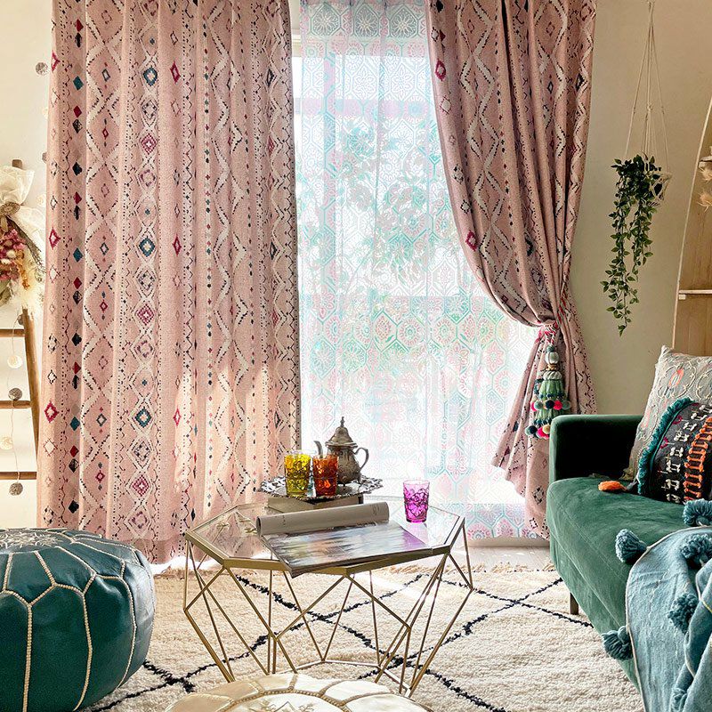 Patati Patata】 モロッカンスタイルの楽しいデザイン遮光カーテン