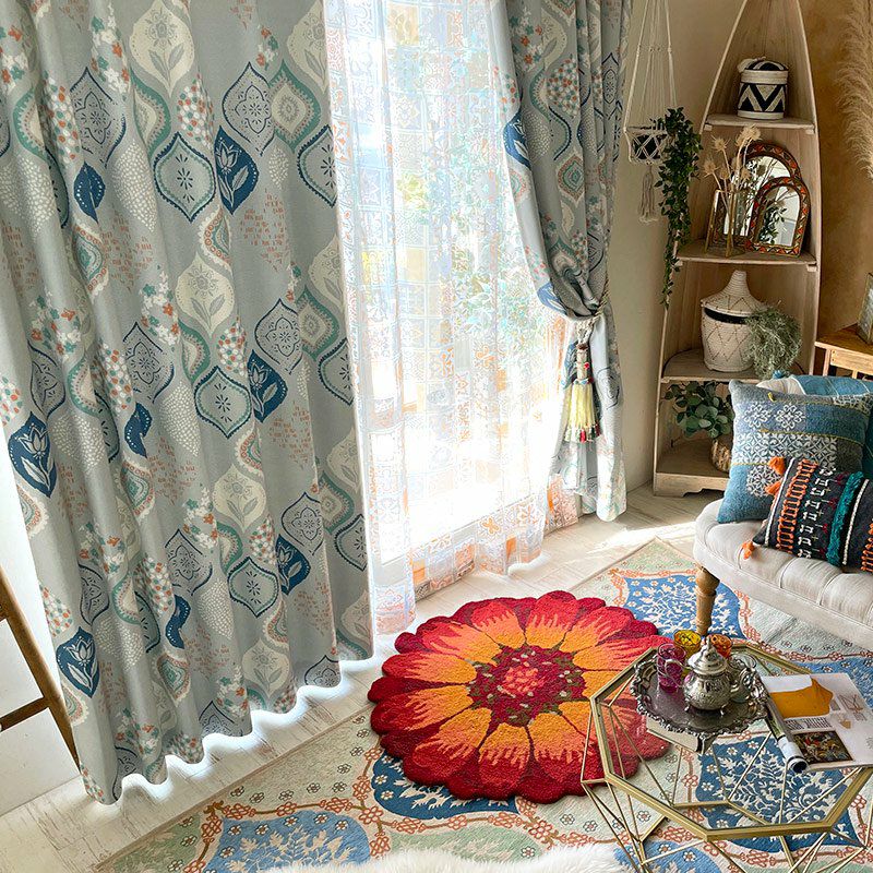 Patati Patata】 モロッカンスタイルの楽しいデザイン遮光カーテン 