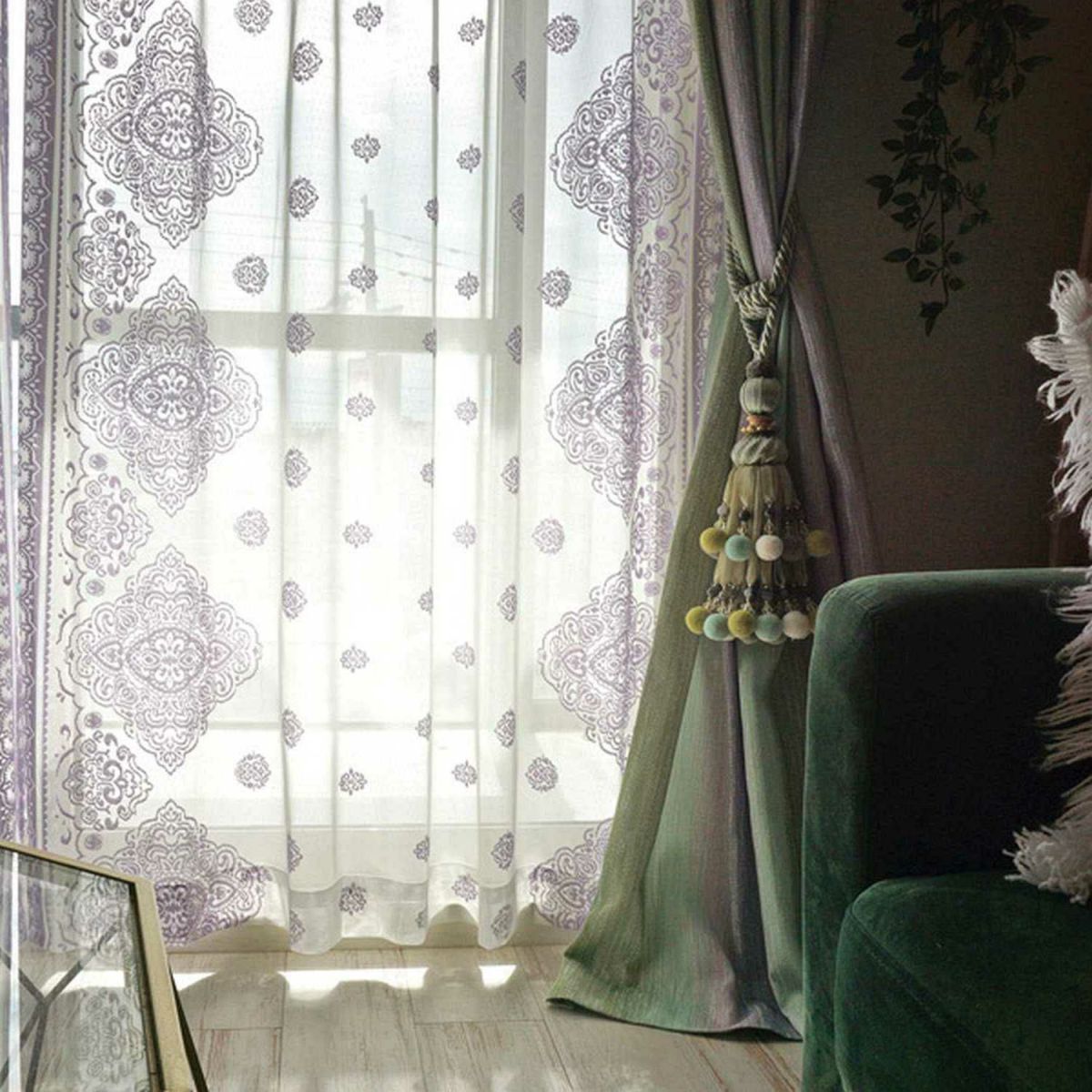 アラビックモチーフが立体的なウォッシャブルレース＜レースエバーアラビアン＞