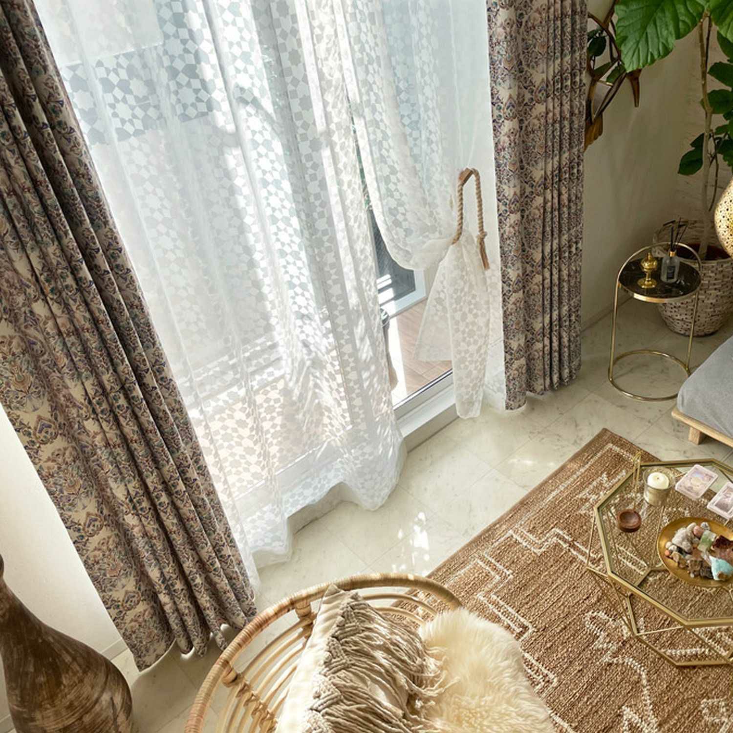 オクタグラムデザインのオパールレース＜レースナジュム ホワイト＞