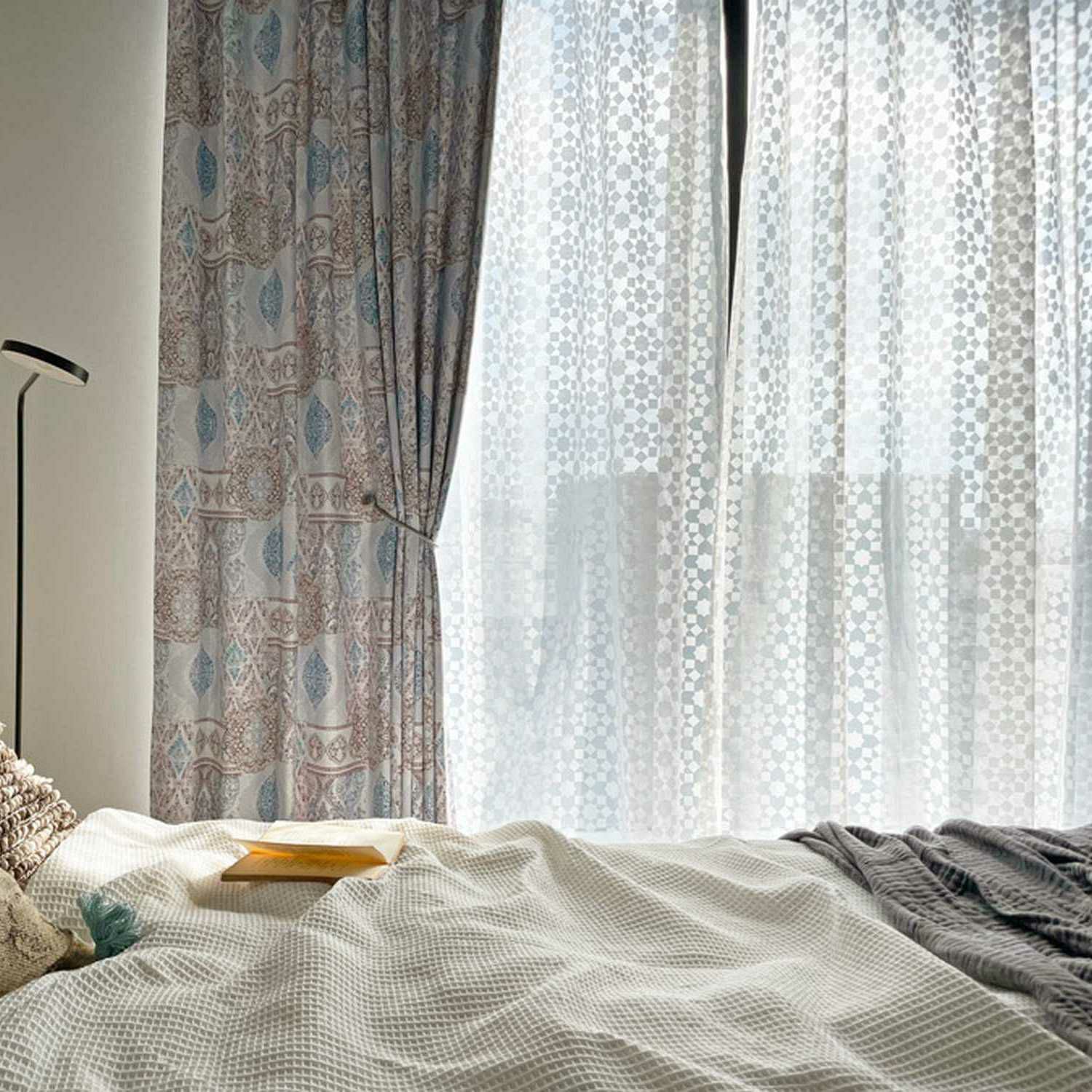 オクタグラムデザインのオパールレース＜レースナジュム ホワイト＞