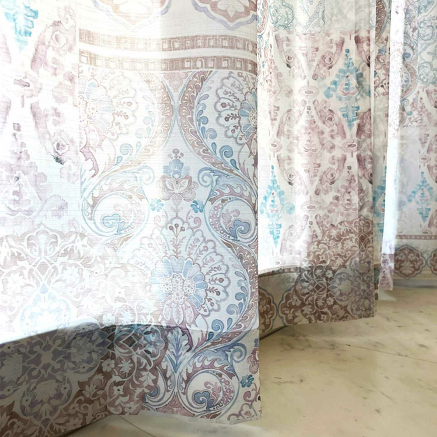 古代エジプトモチーフの遮像・遮熱・防炎レース＜レース シャリフ＞