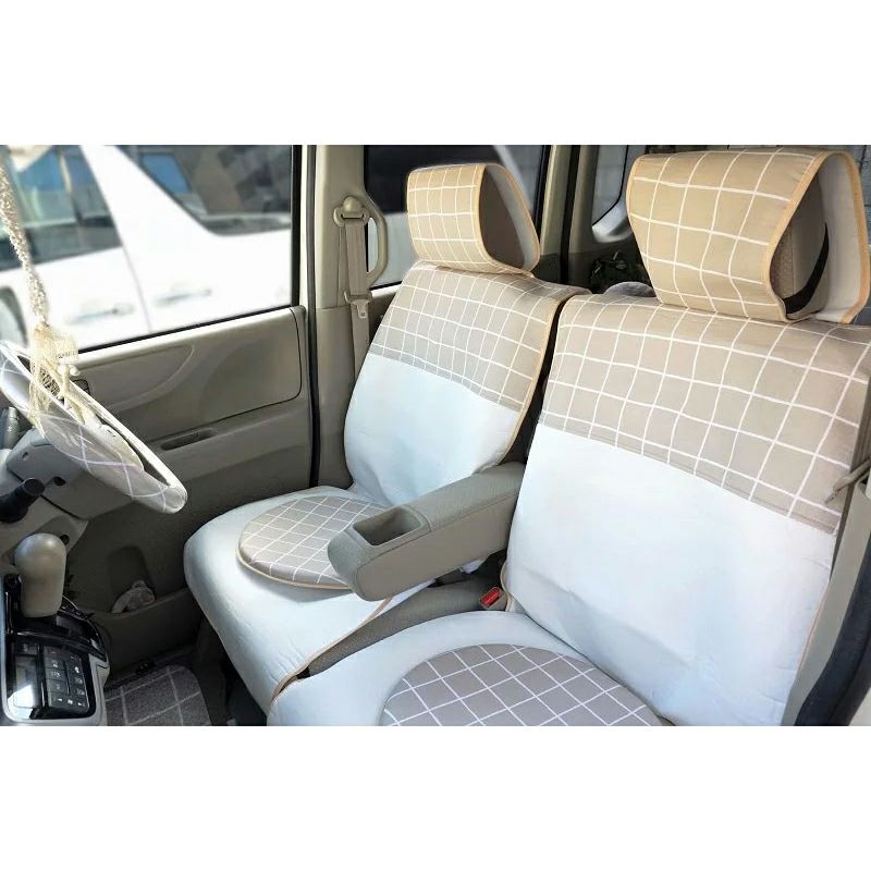 ☆SALE☆カー用品・【汎用・前座席用】北欧デザインのおしゃれなシート 