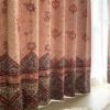 エジプトの神秘的なデザインのオリジナルカーテン＜ロゼッタ テラコッタ＞
