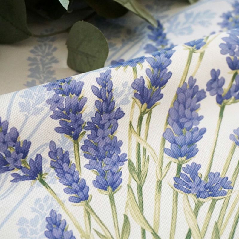 ラベンダー柄のオリジナル遮光カーテン＜スウィートラベンダー＞